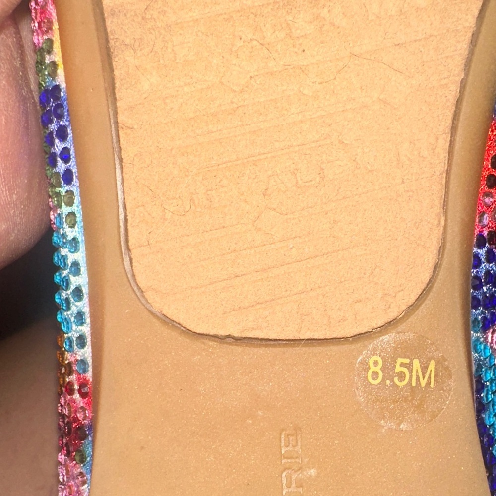 Alex Marie Colorful Rhinestone Flats - Picture 6 of 7